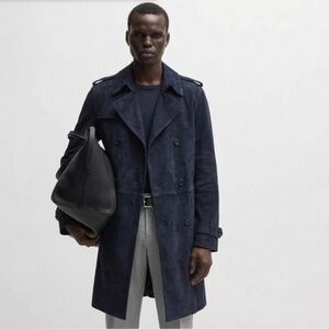 Hugo Boss trench coat (suede)
